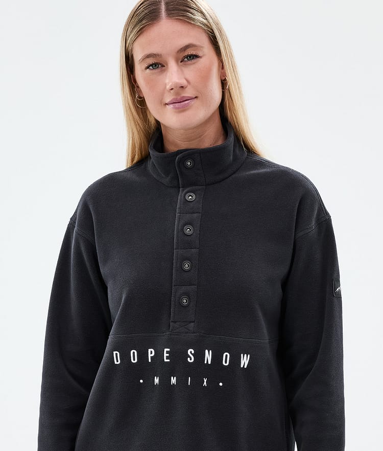 Dope Comfy W Fleecetröja Dam Black, Bild 2 av 6