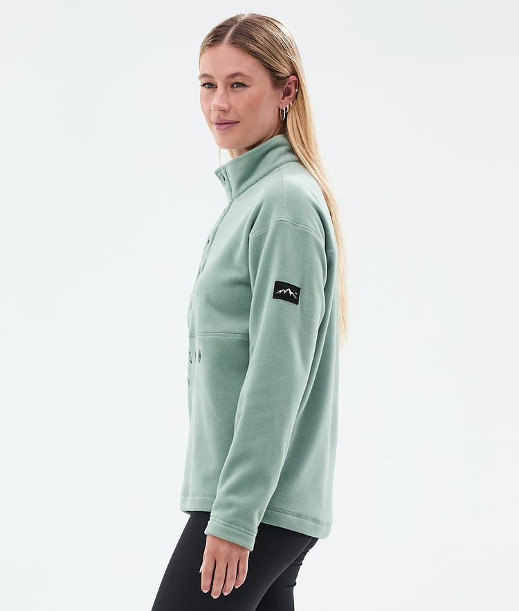 Dope Comfy W Fleecetröja Dam Faded Green, Bild 5 av 6