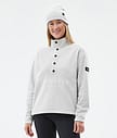 Dope Comfy W Fleecetröja Dam Light Grey/Black