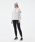 Dope Comfy W Fleecetröja Dam Light Grey/Black, Bild 3 av 6