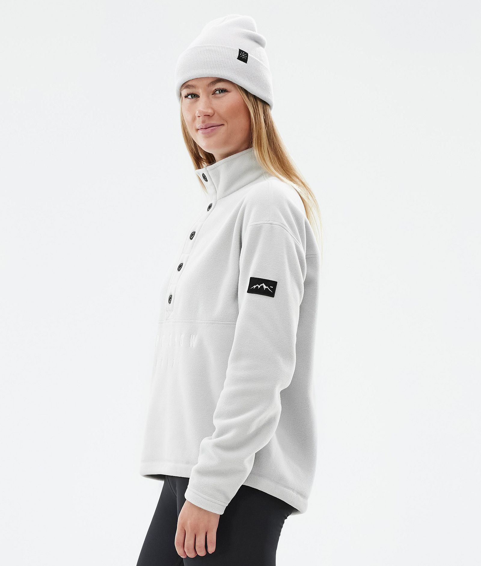 Dope Comfy W Fleecetröja Dam Light Grey/Black, Bild 5 av 6