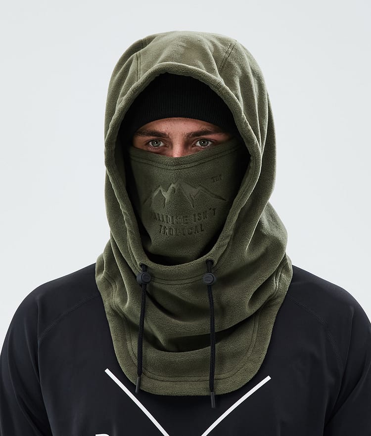 Dope Cozy Hood II Ansiktsmask Olive Green, Bild 3 av 4