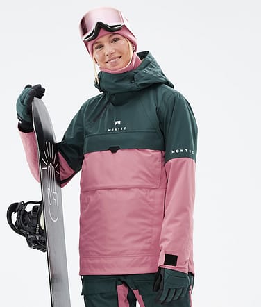 Montec Dune W Snowboardjacka Kvinna Dark Atlantic/Pink Renewed