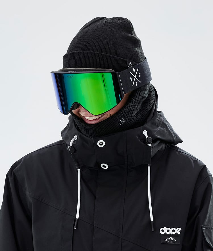 Dope Sight 2023 Skidglasögon Black W/Black Green Mirror, Image 2 of 6