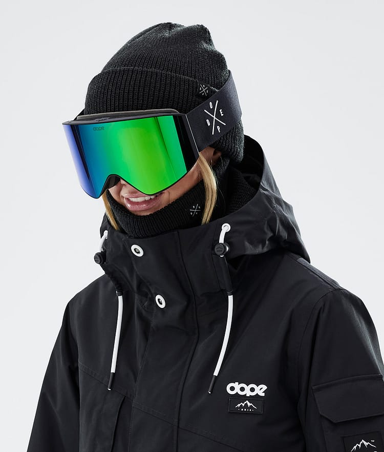 Dope Sight 2023 Skidglasögon Black W/Black Green Mirror, Image 3 of 6