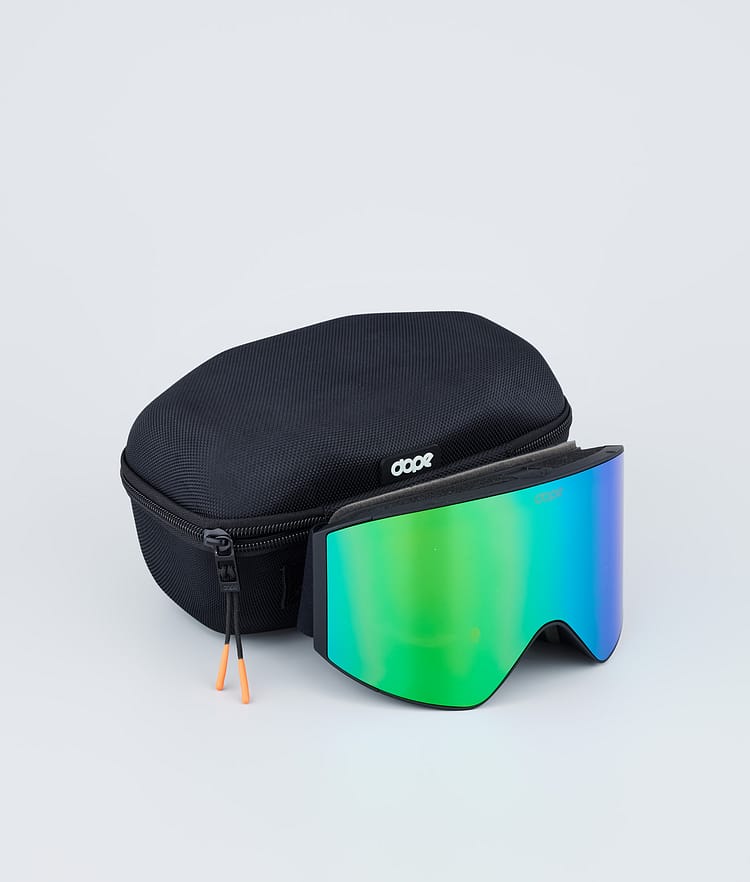 Dope Sight 2023 Skidglasögon Black W/Black Green Mirror, Image 4 of 6