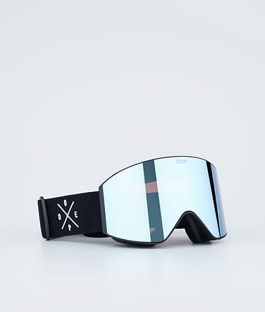 Dope Sight Skidglasögon Black W/Black Blue Mirror