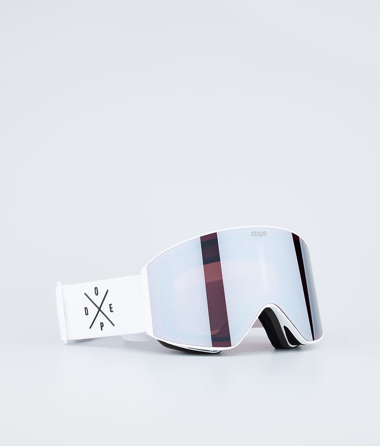 Dope Sight Skidglasögon White W/White Silver Mirror, Bild 1 av 6