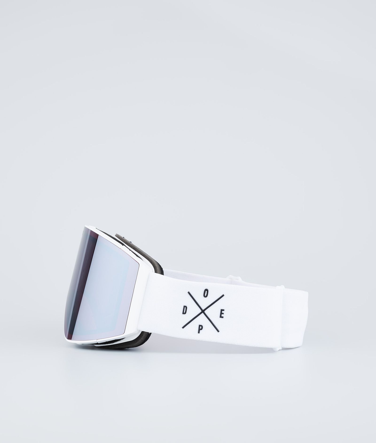 Dope Sight Skidglasögon White W/White Silver Mirror