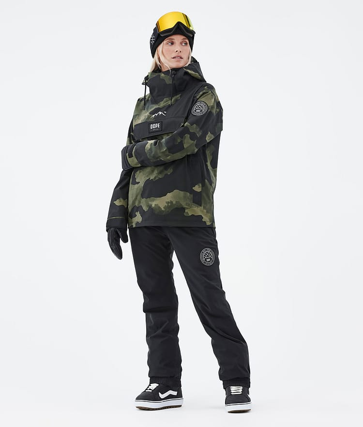 Dope Blizzard W 22 Snowboardjacka Dam Green Camo, Image 3 of 9