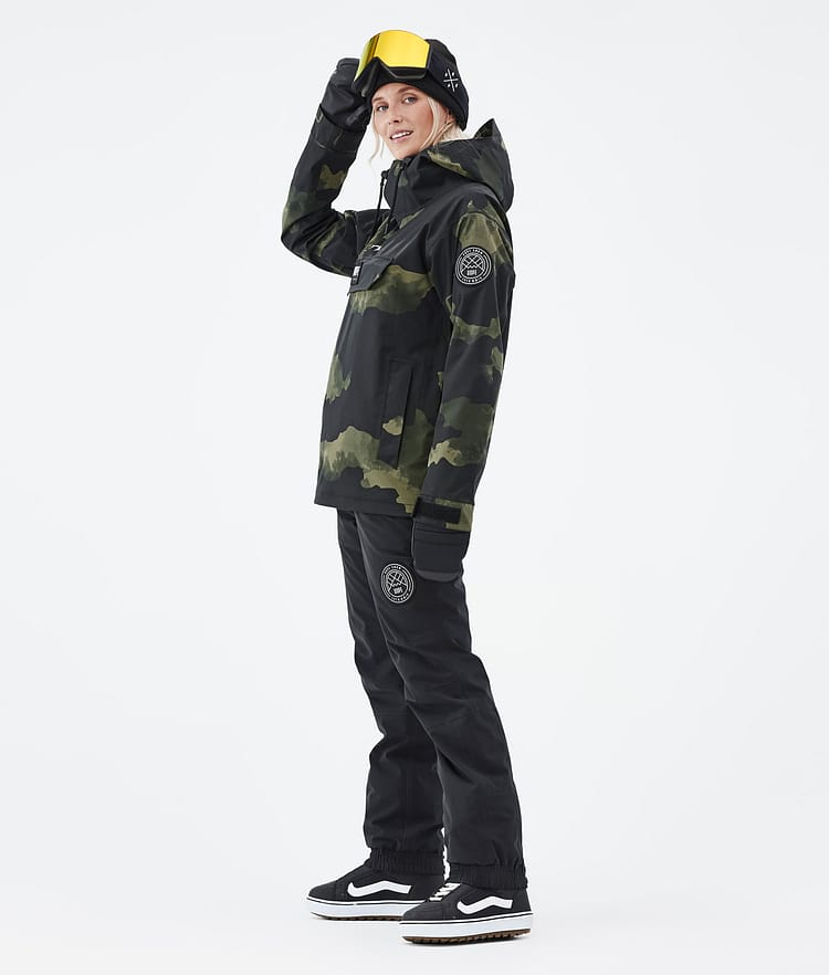 Dope Blizzard W 22 Snowboardjacka Dam Green Camo, Image 4 of 9