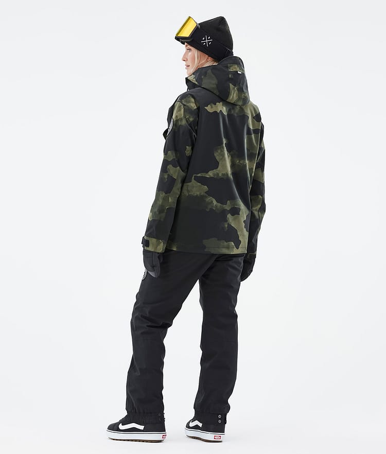 Dope Blizzard W 22 Snowboardjacka Dam Green Camo, Image 5 of 9