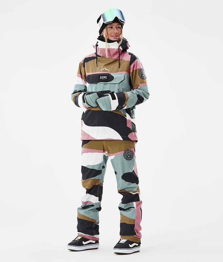 Dope Blizzard W Snowboardjacka Dam Shards Gold Muted Pink Renewed, Bild 2 av 8