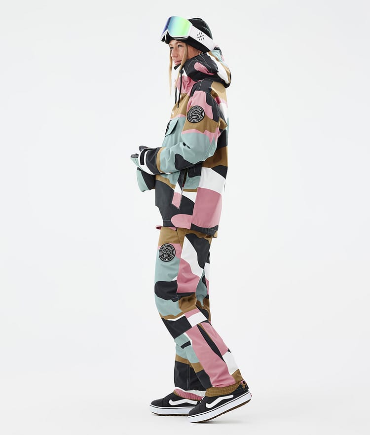Dope Blizzard W Snowboardjacka Dam Shards Gold Muted Pink Renewed, Bild 3 av 8