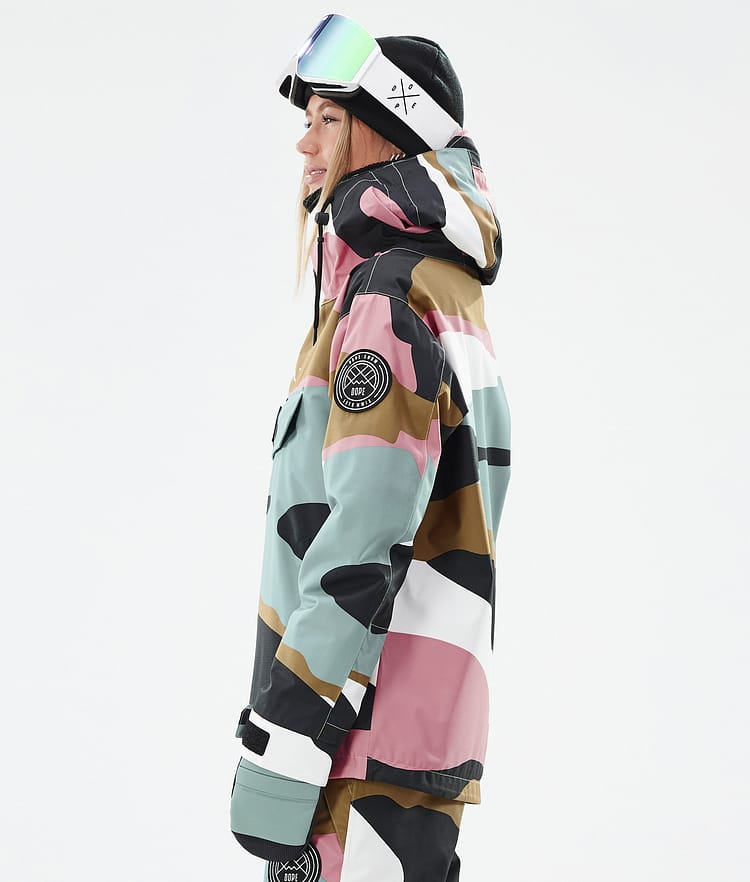 Dope Blizzard W Snowboardjacka Dam Shards Gold Muted Pink Renewed, Bild 5 av 8