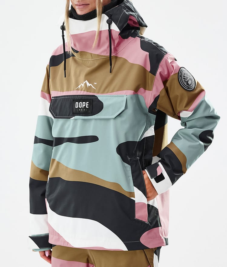 Dope Blizzard W Snowboardjacka Dam Shards Gold Muted Pink Renewed, Bild 7 av 8