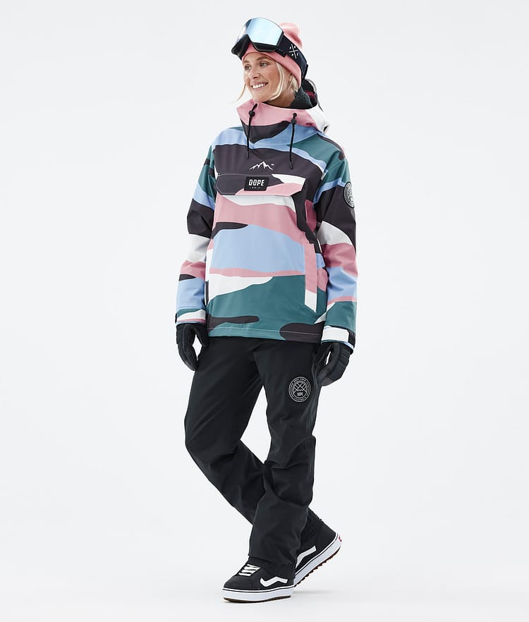 Dope Blizzard W 22 Snowboardjacka Dam Shards Light Blue Muted Pink, Image 3 of 9
