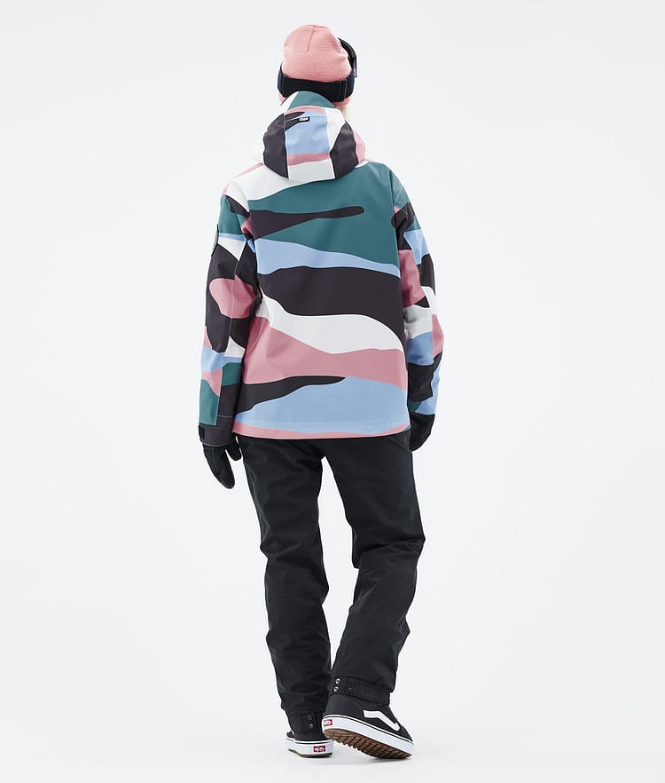 Dope Blizzard W 22 Snowboardjacka Dam Shards Light Blue Muted Pink, Image 5 of 9