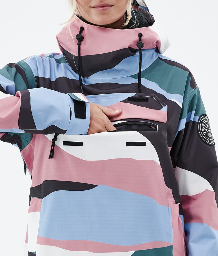 Dope Blizzard W 22 Snowboardjacka Dam Shards Light Blue Muted Pink, Image 9 of 9