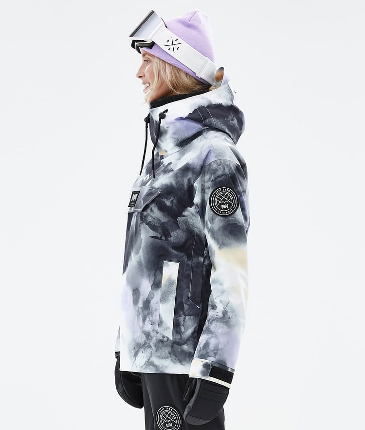 Dope Blizzard W 22 Snowboardjacka Dam Tiedye Black Purple, Image 6 of 9