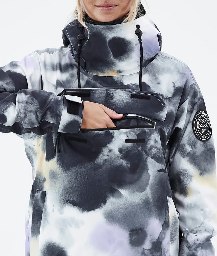 Dope Blizzard W 22 Snowboardjacka Dam Tiedye Black Purple, Image 9 of 9
