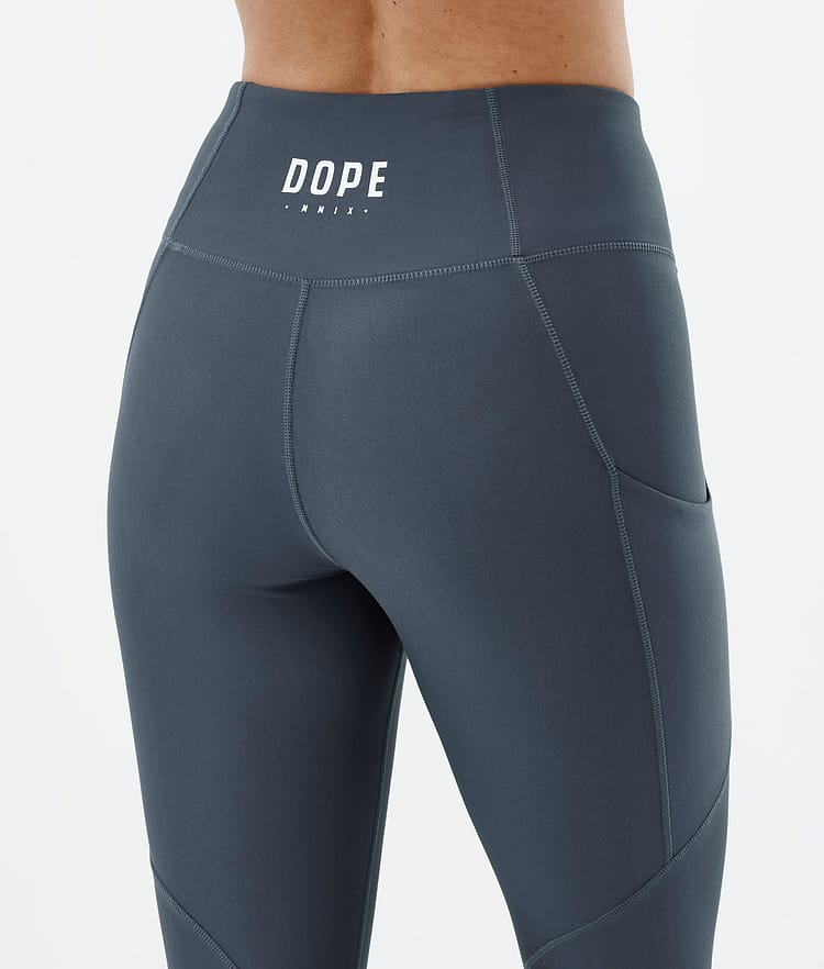 Dope Lofty Tech Leggings Dam Metal Blue