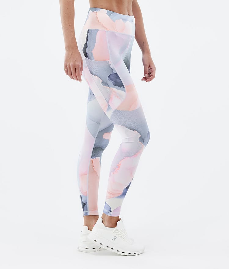 Dope Lofty Tech Leggings Dam Blot Peach