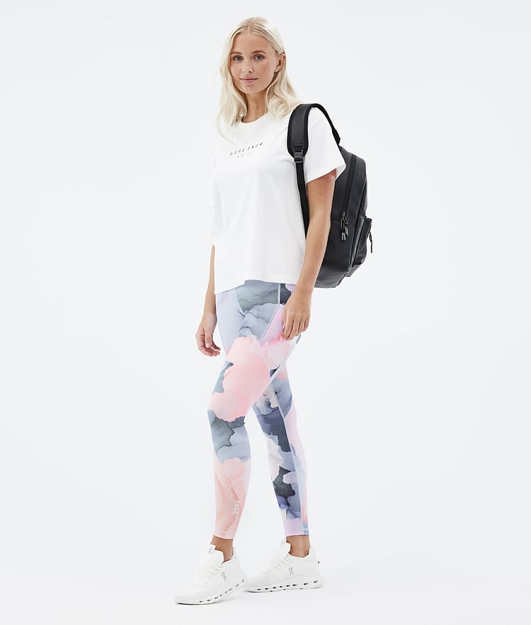 Dope Lofty Tech Leggings Dam Blot Peach