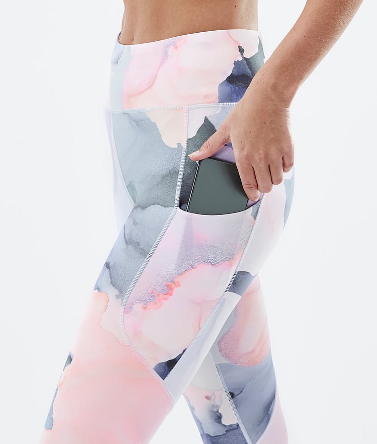 Dope Lofty Tech Leggings Dam Blot Peach