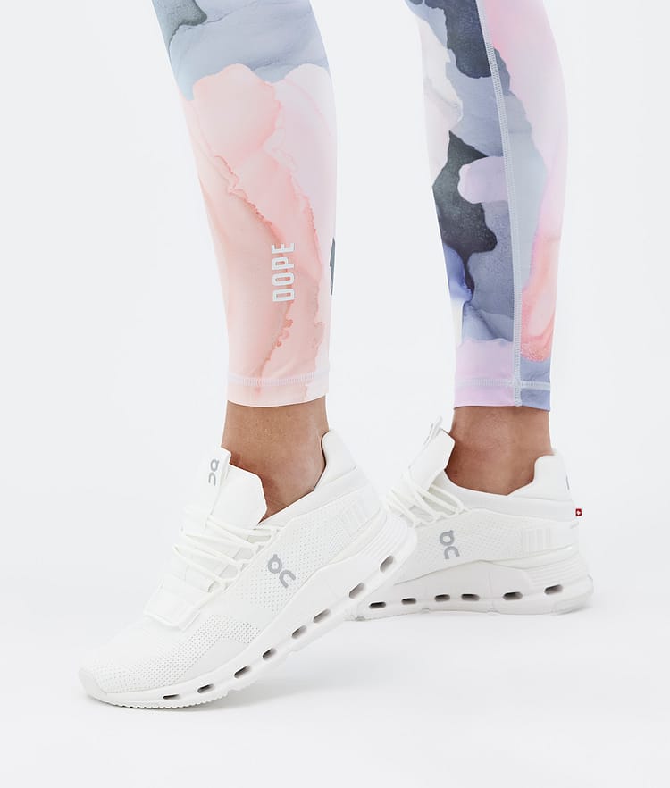 Dope Lofty Tech Leggings Dam Blot Peach