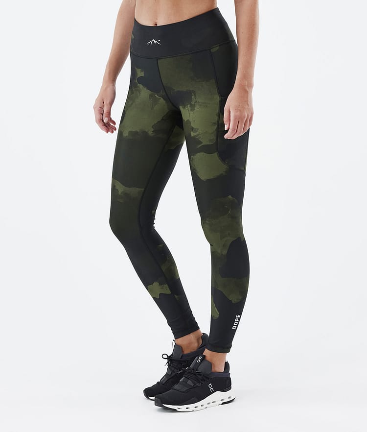 Dope Lofty Tech Leggings Dam Green Camo