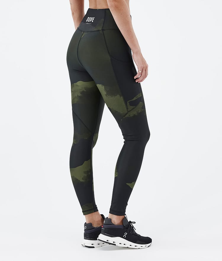 Dope Lofty Tech Leggings Dam Green Camo