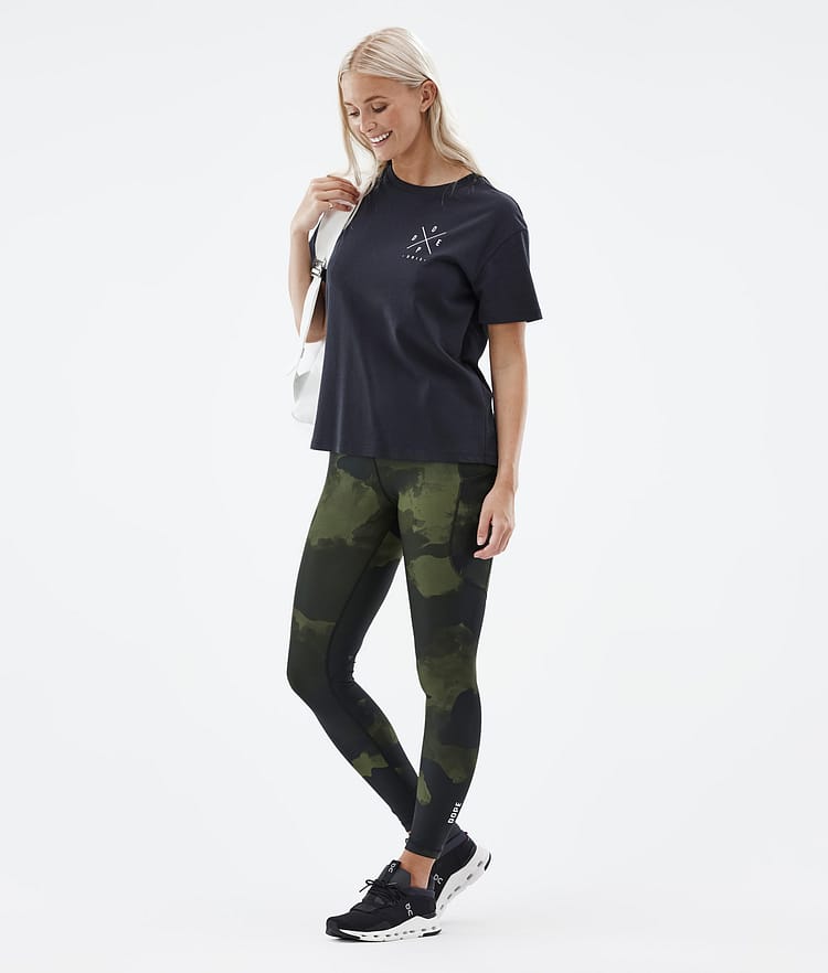 Dope Lofty Tech Leggings Dam Green Camo