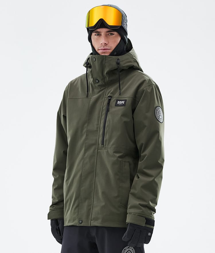 Dope Blizzard Full Zip 24 Skidjacka Herr Olive Green, Bild 1 av 9