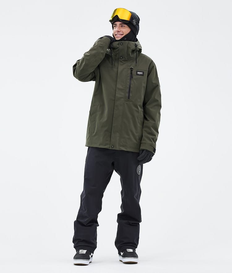 Dope Blizzard Full Zip 24 Snowboardjacka Herr Olive Green Renewed, Bild 2 av 9