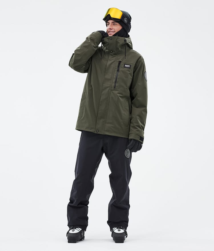 Dope Blizzard Full Zip 24 Skidjacka Herr Olive Green, Bild 2 av 9