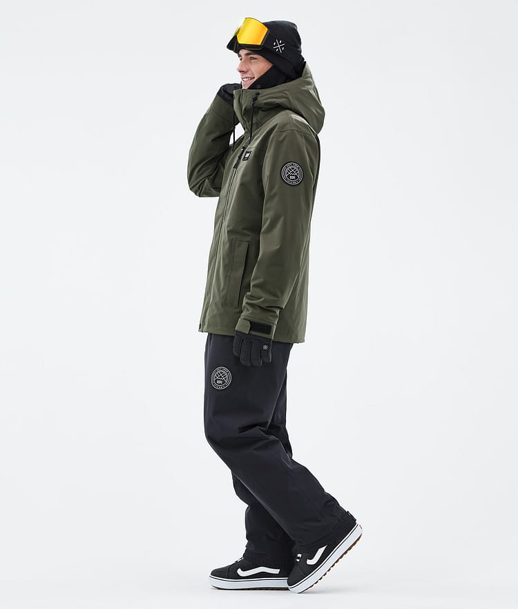Dope Blizzard Full Zip 24 Snowboardjacka Herr Olive Green Renewed, Bild 3 av 9