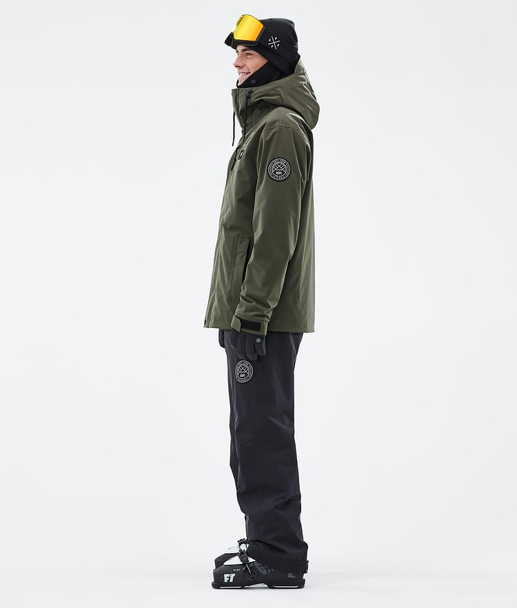 Dope Blizzard Full Zip 24 Skidjacka Herr Olive Green, Bild 3 av 9