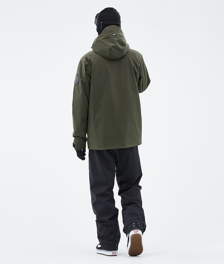 Dope Blizzard Full Zip 24 Snowboardjacka Herr Olive Green Renewed, Bild 4 av 9