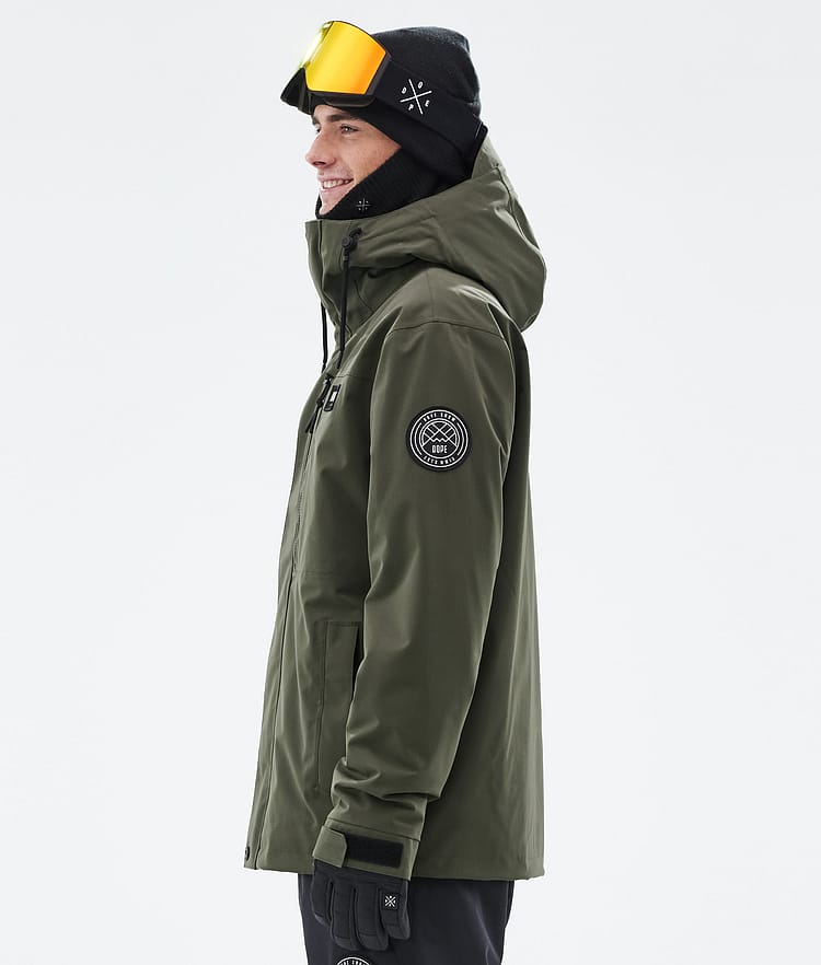 Dope Blizzard Full Zip 24 Snowboardjacka Herr Olive Green Renewed, Bild 5 av 9