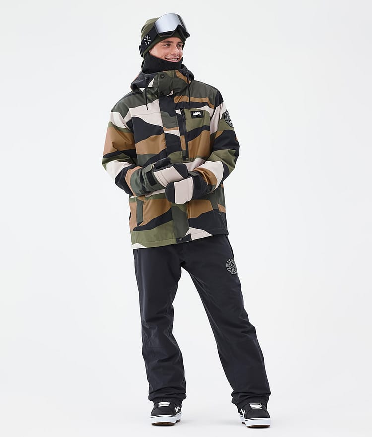 Dope Blizzard Full Zip Snowboardjacka Herr Shards Gold Green, Image 2 of 9
