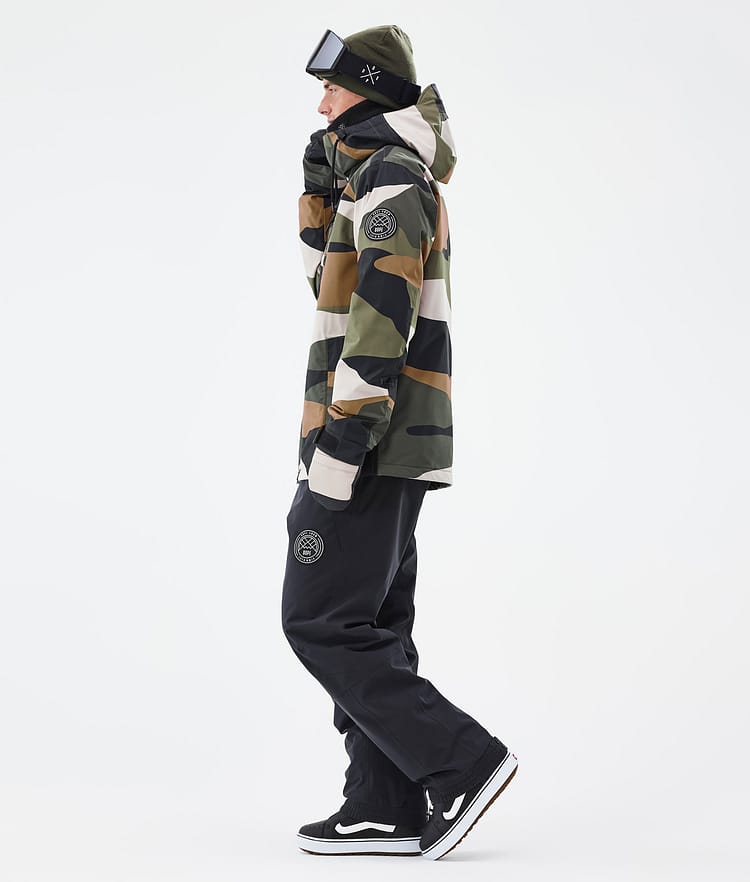 Dope Blizzard Full Zip Snowboardjacka Herr Shards Gold Green, Image 3 of 9