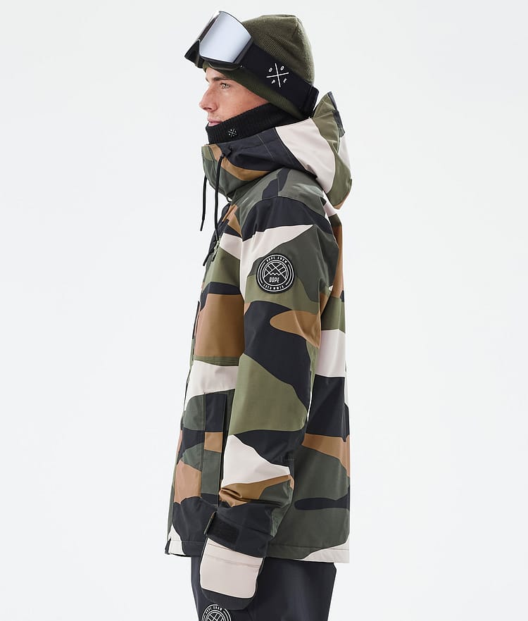 Dope Blizzard Full Zip Snowboardjacka Herr Shards Gold Green, Image 5 of 9