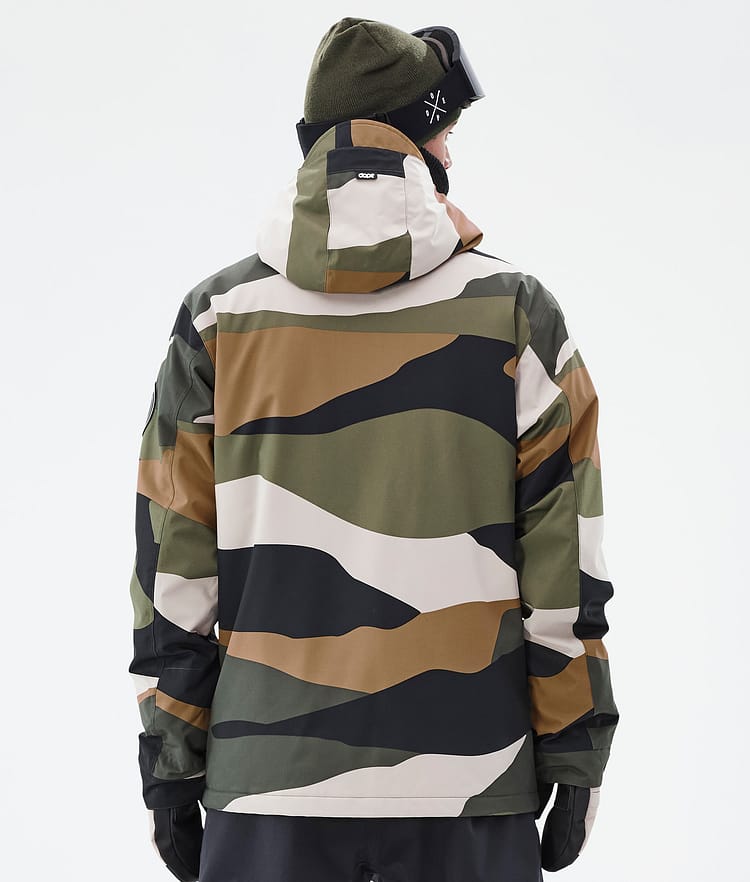 Dope Blizzard Full Zip Snowboardjacka Herr Shards Gold Green, Image 6 of 9