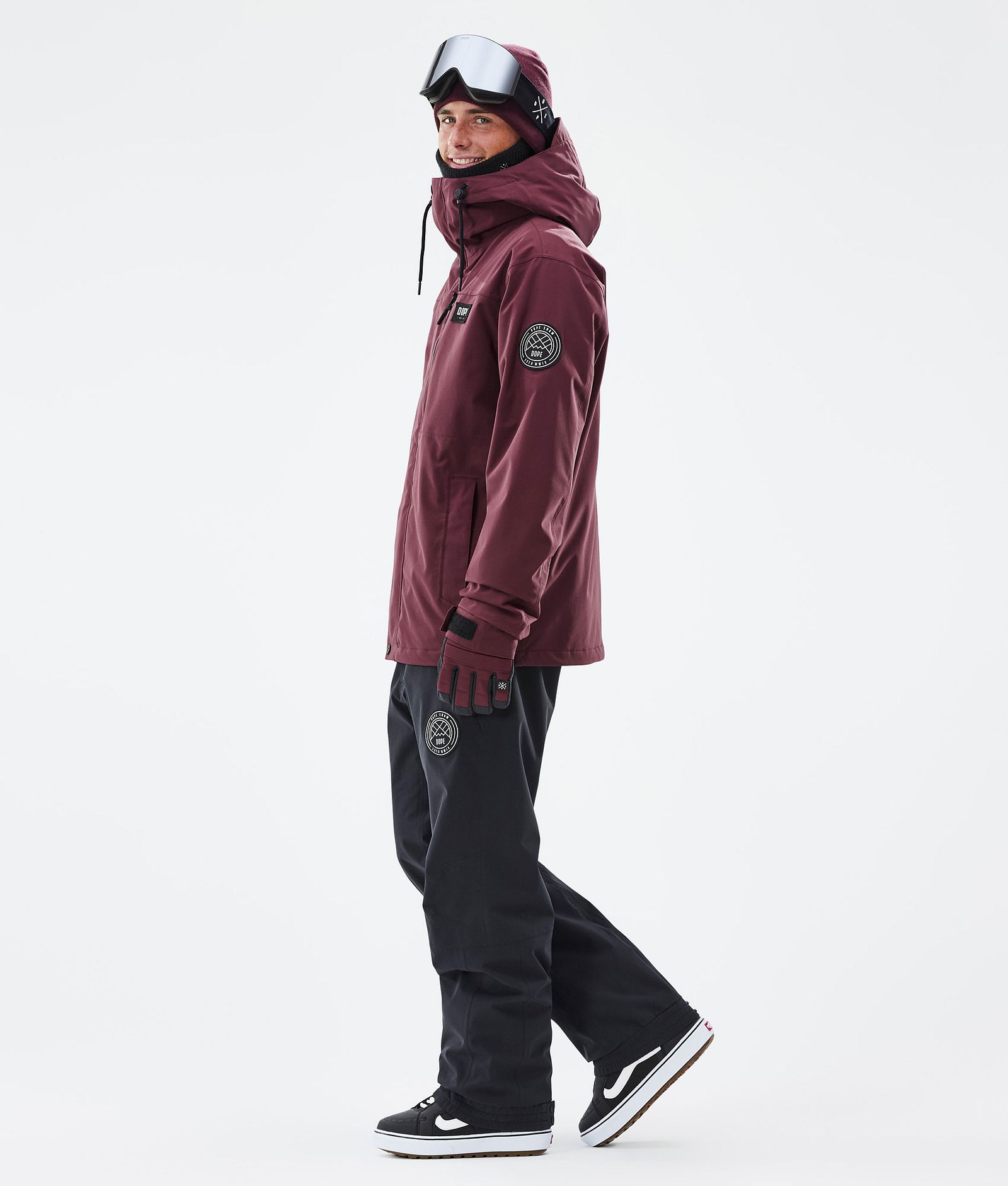 Dope Blizzard Full Zip Snowboardjacka Herr Burgundy, Bild 3 av 9