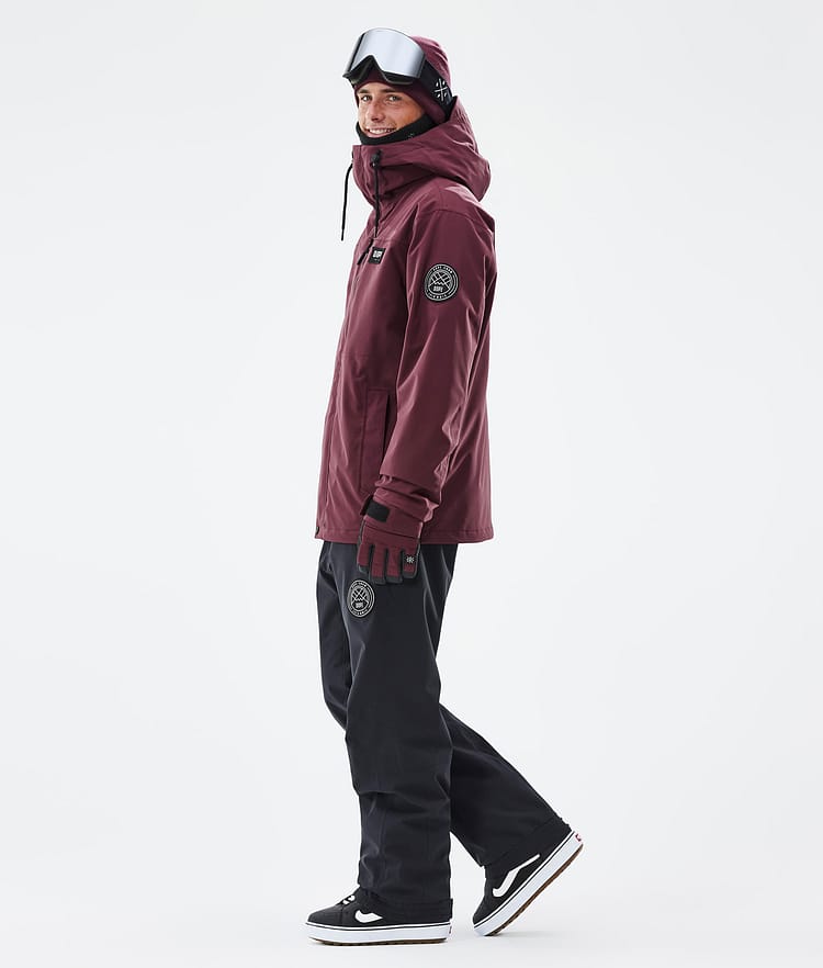 Dope Blizzard Full Zip Snowboardjacka Herr Burgundy