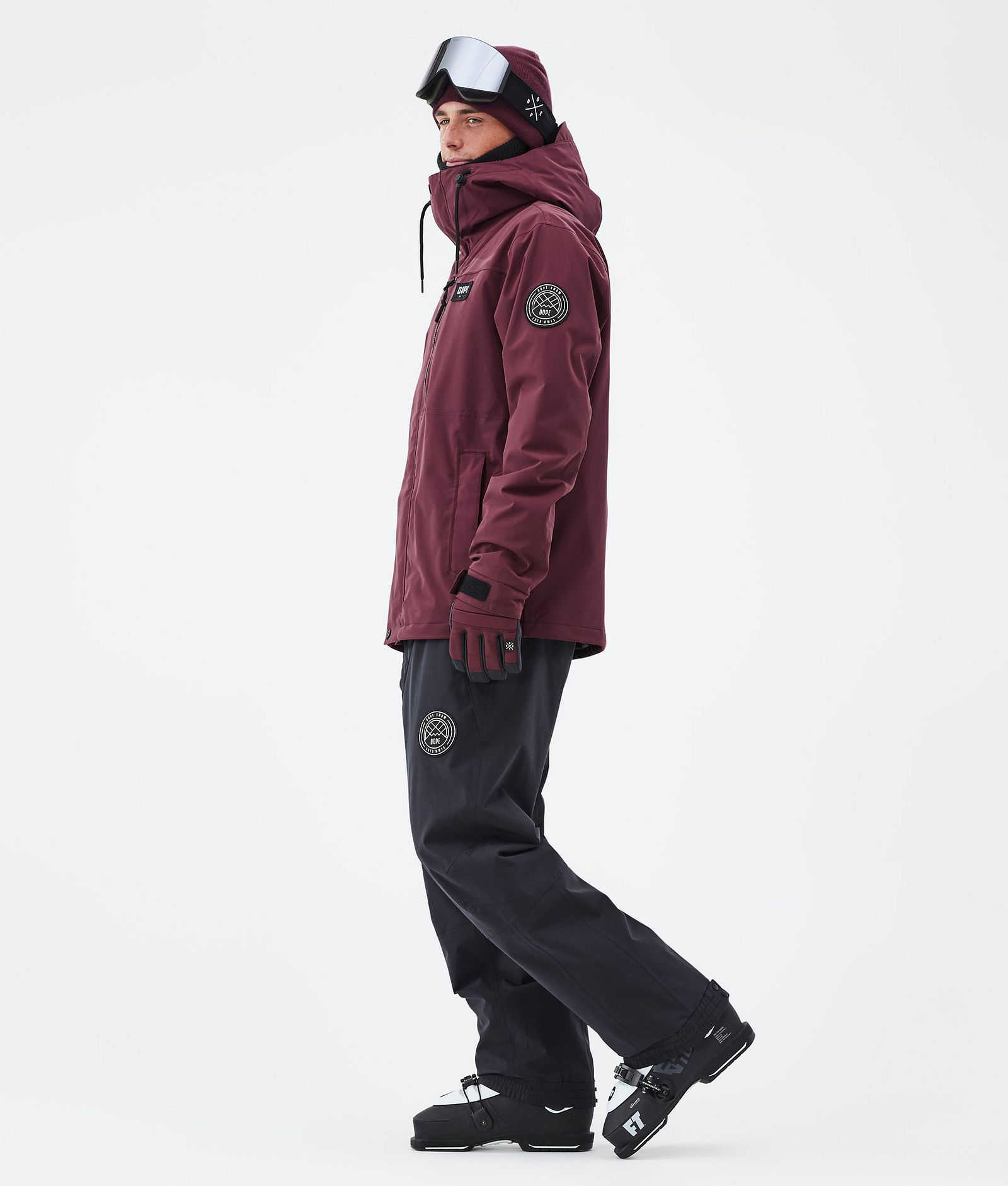 Dope Blizzard Full Zip Skidjacka Herr Burgundy, Bild 3 av 9