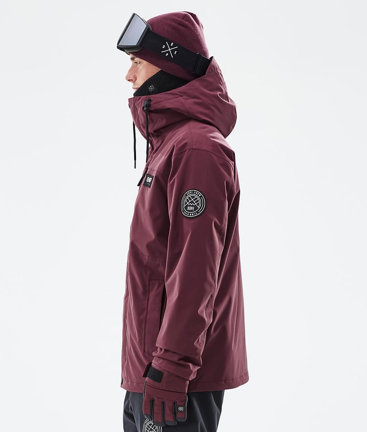 Dope Blizzard Full Zip Snowboardjacka Herr Burgundy