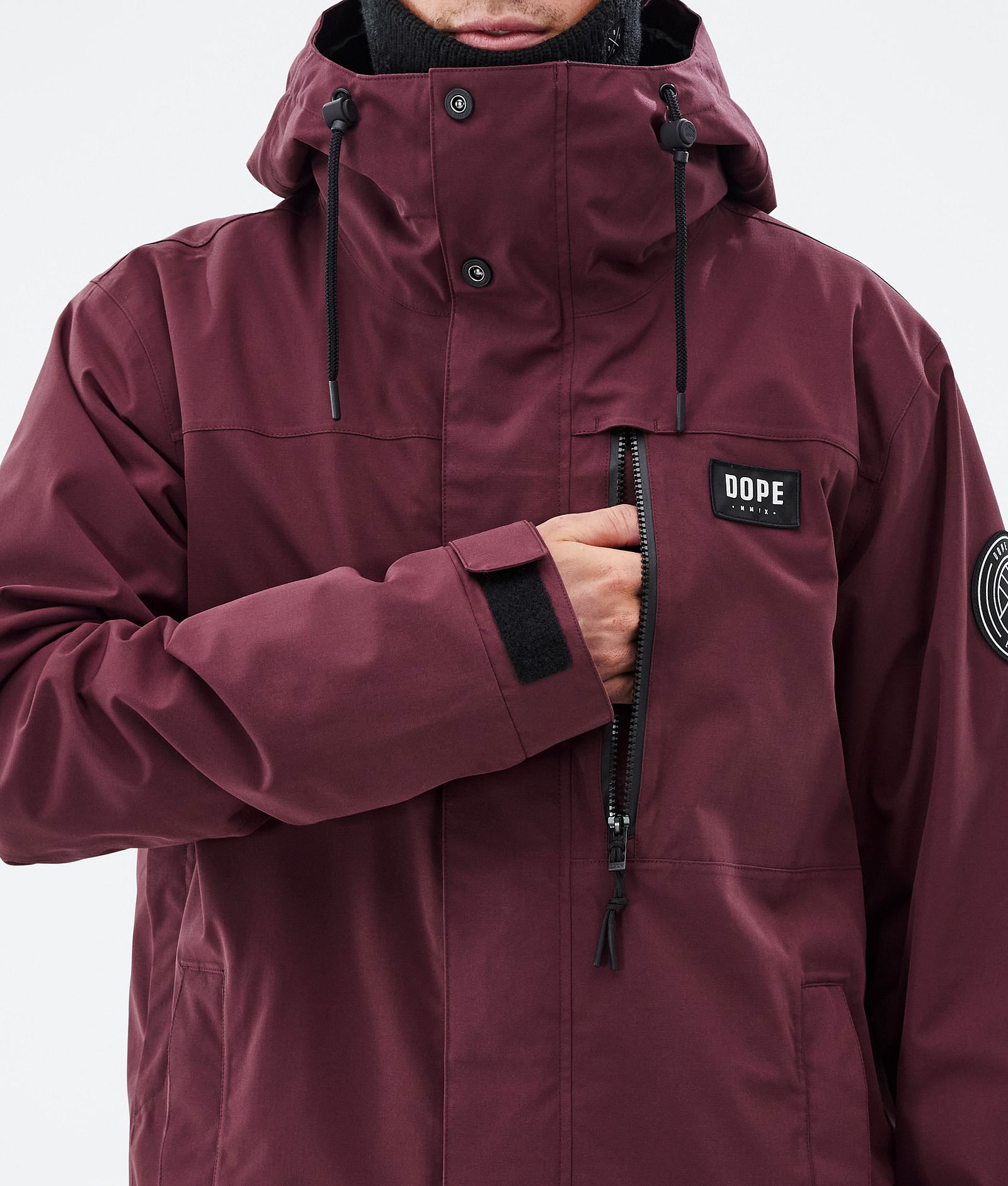Dope Blizzard Full Zip Snowboardjacka Herr Burgundy, Bild 8 av 9
