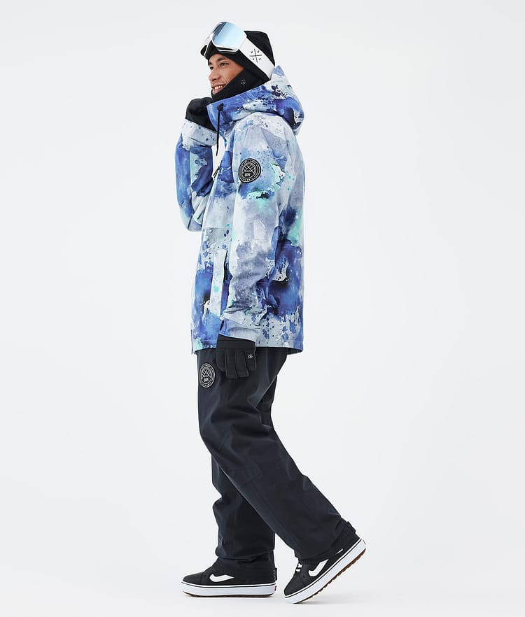 Dope Blizzard Full Zip Snowboardjacka Herr Spray Blue Green, Bild 3 av 9